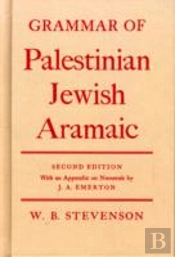 Grammar Of Palestinian Jewish Aramaic