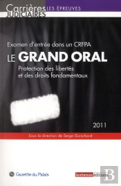 Grand Oral-Examen D'Entree Dans Un Crfpa