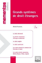 Grands Systèmes De Droit Étrangers (6e Édition)