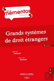 Grands Systèmes De Droit Étrangers (9e Édition)