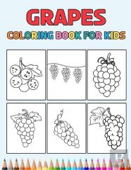 Grapes Coloring Book For Kids