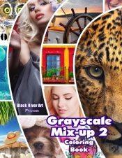 Grayscale Mix-Up 2 Coloring Book