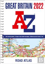 Great Britain A-Z Road Atlas 2022 (A4 Spiral)