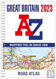 Great Britain A-Z Road Atlas 2023 (A4 Spiral)