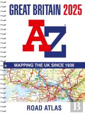 Great Britain A-Z Road Atlas 2025 (A4 Spiral)