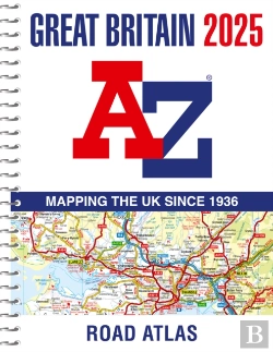 Bertrand.pt - Great Britain A-Z Road Atlas 2025 (A4 Spiral)