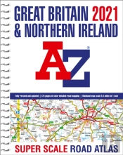 Great Britain A-Z Super Scale Road Atlas 2021 (A3 Spiral)