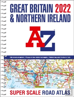 Bertrand.pt - Great Britain A-Z Super Scale Road Atlas 2022 (A3 Spiral)