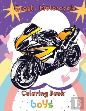Great Motorcycle Coloring Book   Boys