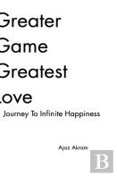 Greater Game Greatest Love
