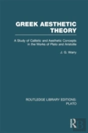 Greek Aesthetic Theory (Rle: Plato)