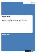 Greenberg'S Universal 28 Revisited