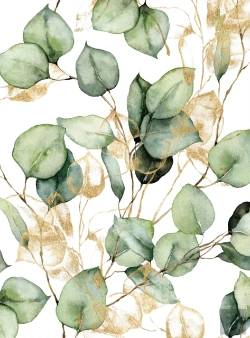 Bertrand.pt - Greenery And Gold Lined Journal