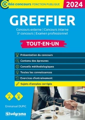 Greffier : Concours Externe, Concours Interne ; 3e Concours Examen Professionnel (Édition 2023)