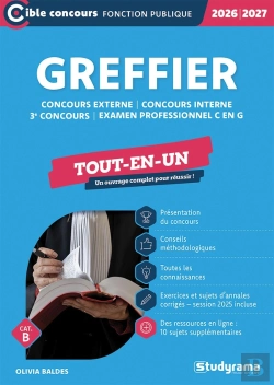 Bertrand.pt - Greffier - Tout-En-Un (Catégories A Et B - Concours 2026-2027) : Concours Externe - Concours Interne - 3e Concours - Examen Professionnel (Édition 2026/2027)