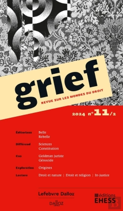 Bertrand.pt - Grief, Revue Sur Les Mondes Du Droit N° 11/2