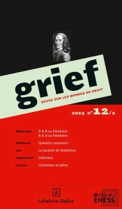 Grief, Revue Sur Les Mondes Du Droit, N° 12/2