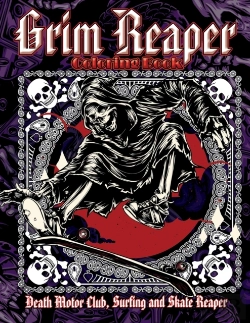 Bertrand.pt - Grim Reaper Coloring Book. Death Motor Club, Surfing And Skate Reaper.