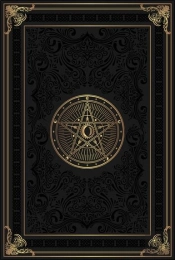 Grimoire Vierge Pentacle Lunaire - Noir