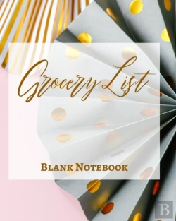 Bertrand.pt - Grocery List - Blank Note - Write It Down - Pastel Rose Pink Gold Yellow Dot Gray Abstract Modern Contemporary Design