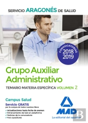 Grupo Auxiliar Administrativo Del Servicio Aragonés De Salud (Salud-Aragón). Temario Materia Específ