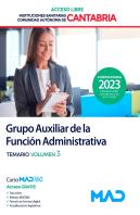 Grupo Auxiliar Funcion Adm. Inst. Sanitarias Cantabria Tem3
