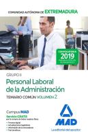 Grupo Ii Personal Laboral De La Administración De La Comunidad Autónoma De Extremadura. Temario Comú