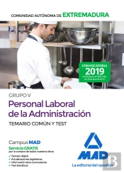 Grupo V Personal Laboral De La Administración De La Comunidad Autónoma De Extremadura. Temario Común