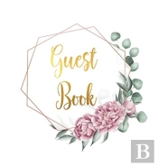 Guest Book For Visitors And Guests To Sign At A Party, Wedding, Baby Or Bridal Shower (Hardback)
