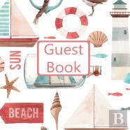 Guest Book, Visitors Book, Guests Comments, Vacation Home Guest Book, Beach House Guest Book, Comments Book, Visitor Book, Nautical Guest Book, Holiday Guest Book (Hardback)