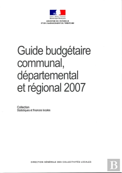 Bertrand.pt - Guide Budgétaire, Communal, Départemental Et Régional 2007