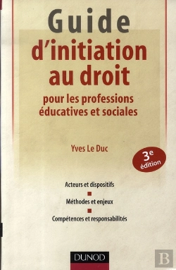 Bertrand.pt - Guide D'Initiation Au Droit Pour Les Professions Éducatives Et Sociales (3e Édition)