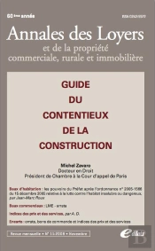 Guide Du Contentieux De La Construction