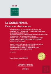 Guide Pénal : Guide Des Infractions (25e Édition)