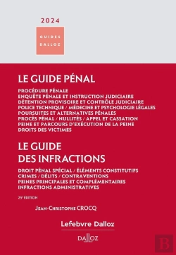 Bertrand.pt - Guide Pénal : Guide Des Infractions (Édition 2024)