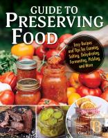 Guide To Canning And Preserving Food