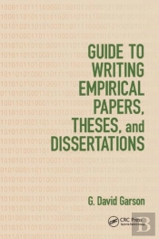 Guide To Writing Empirical Papers, Theses, And Dissertations