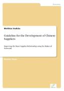 Guideline For The Development Of Chinese Suppliers