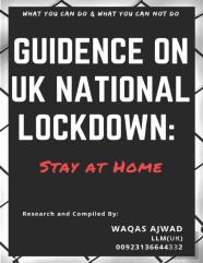 Guidence On Uk National Lockdown