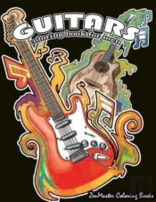 Guitars Coloring Book For Men: Men'S Adu