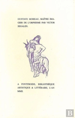Bertrand.pt - Gustave Moreau, Maître Imagier De L'Orphisme