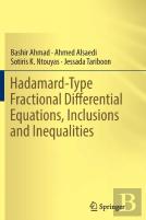 Hadamard-Type Fractional Differential Equations, Inclusions And Inequalities