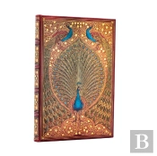 Hafizâ€™S Peacocks (Sangorski & Sutcliffe) Mini Unlined Hardcover Journal (Elastic Band Closure)