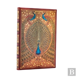 Bertrand.pt - Hafizâ€™S Peacocks (Sangorski & Sutcliffe) Mini Unlined Hardcover Journal (Elastic Band Closure)