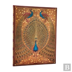 Bertrand.pt - Hafizâ€™S Peacocks (Sangorski & Sutcliffe) Ultra Unlined Hardcover Journal (Elastic Band Closure)
