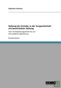 Bertrand.pt - Haftung Der Grander In Der Vorgesellschaft Mit Beschraã‚Â¤Nkter Haftung