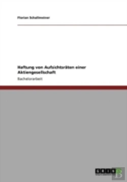 Bertrand.pt - Haftung Von Aufsichtsraã‚Â¤Ten Einer Aktiengesellschaft