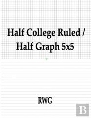 Half College Ruled / Half Graph 5x5