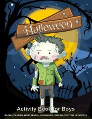 Halloween Activity Book For Boys