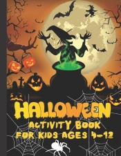Halloween Activity Book For Kids Ages 4-12